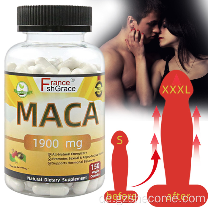 Shecome Maca Supplement Men Stärke Penisvergrößerungspillen